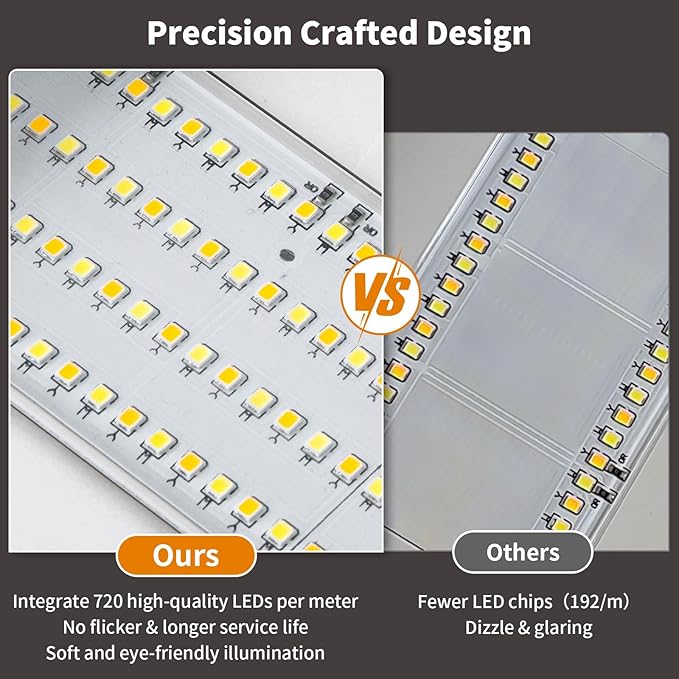 2 Pack LED Modern Outdoor Wall Lights Dimmable 3-Color Temperature 23.6in Exterior Lighting Fixtures IP65 Waterproof Outside Lights for House Hallway Garage Patio