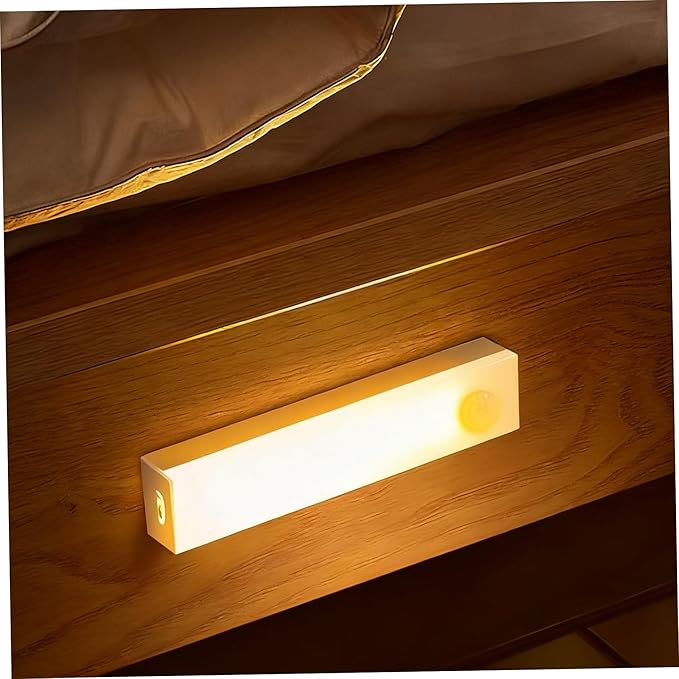6PCS Magnetic Rechargeable LED Lights 4 Inch Dimmable Motion Sensor Light Indoor for Closet Under Cabinet Kitchen Counter Warm White