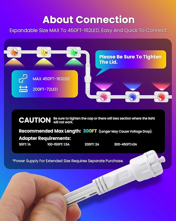 Permanent Outdoor Lights for House,200ft RGB+IC Smart Outdoor Decor, 50 Scene Modes,App/Remote Control,IP67 Waterproof,for Christmas,Halloween,Daily & Holiday Party Decor,House Roof Lighting
