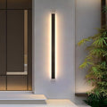 Modern Outdoor Wall Light, 47inch Exterior Lighting Fixture Wall Mount,Black IP65 Waterproof Porch Lights Wall Sconce,3000K Long LED Linear Outside Lighting for Garage, House,Front Door