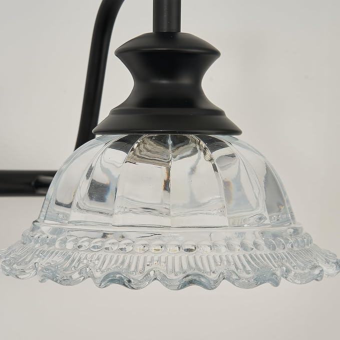 Black 7 Light Vanity Light Bathroom Light Fixtures