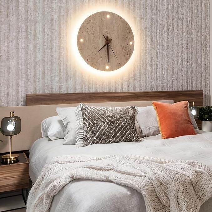 Modern Alabaster Wall Light Round Yellow Natural Stone Sconce for Bedroom Vanity, Staircase, Entryway & Living Room, Black Frame Fixture（Dimmable）