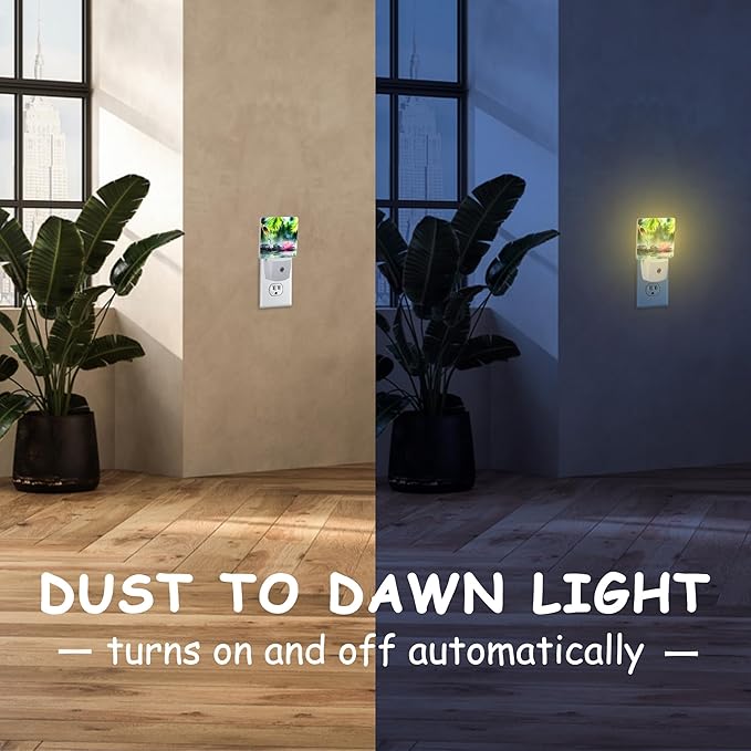 Black Stones and Pink Waterlily Night Light,Bamboo Pool Zen Garden Plug-in Night Light Auto Dusk-to-Dawn Sensor Energy Efficient LED Lamp for Room Decor,Hallway,Kitchen,Bathroom,Nursery,Stairs