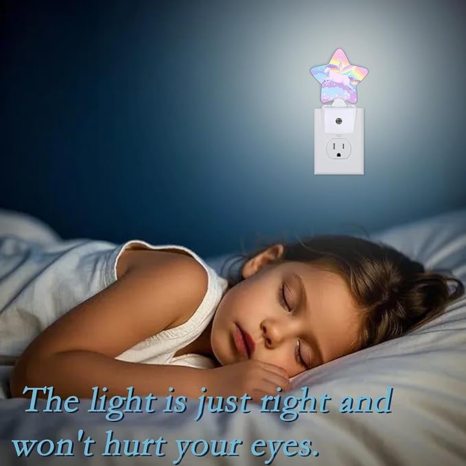 Unicorn Night Light,Rainbow Fall,Autumn Maple Leaf