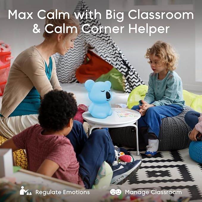 Breathing Pal Plus 'Kyle' - Mindfulness Breathing Light, Guided Visual Meditation Breathing Light, Anxiety Relief Items for Calm Down Corner/Meditation/Sleep Aid for Adult&Kid