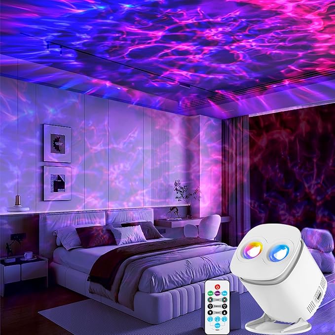 Galaxy Projector, Galaxy Projector for Bedroom, Night Light for Kids, Nebula Ceiling LED Lamp, Room Decor, with Timer and Remote, Gifts for Birthdays