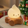 Cute Fake Campfire Lamp, Rechargeable Night Light with Flickering Candle Mode, Portable Mood Lighting for Bedroom Decor, Desk Accessories, Camping & Gifts (Basic Version)