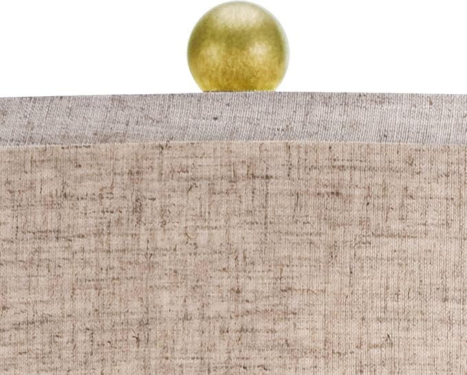 Possini Euro Design Buckhead 28" Tall Urn Modern Table Lamps Set of 2 Brown Bronze Geometric Living Room Bedroom Bedside Nightstand House Office Home Kitchen Entryway Console Family Fabric Shade