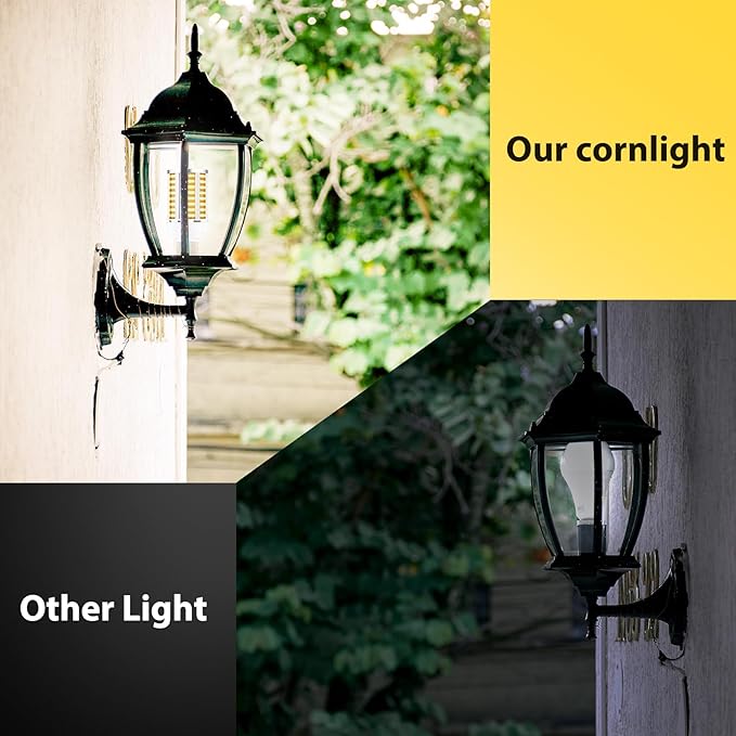 35W 2 pack LED Corn Light Bulb,3000K Warm White(300W Equivalent ) Commercial Grade E26/E39 5000LM Medium Mogul Base LED Lamp,Large Area Lights For Outdoor Indoor Garage supermarket Factory Bay Light