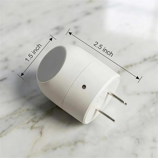 Mini LED Night Light Plug-in Smart Sensor Directional Lamp with 360° Adjustable Head Auto On Off Dusk to Dawn Lighting Energy Saving Bedside Wall Light (Warm White, 4 Pack)