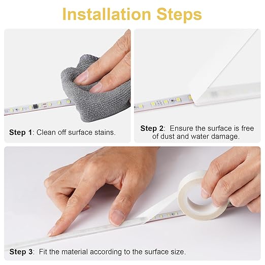 Light Soften Tape 2 PCS 0.78inx29ft LED Light Strip Masking Tape for Slightly Diffuser Light,White