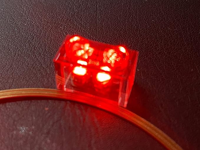 Taidacent 24V 270mm Long Distance Wireless LEDs and Coil Large Wireless Inductive Induction Coil Led Lights Charging Module Kit (Only 10PCS Red LEDs Without Inductive Coil)