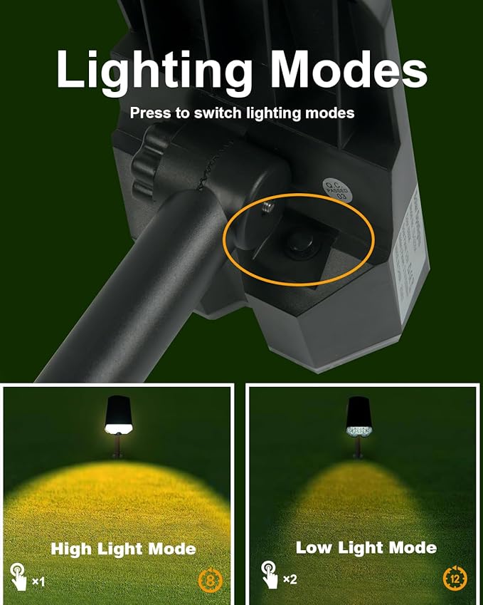 6 Pack Solar Powered Outdoor Spot Lights Outside Waterproof 20 LEDs Landscape Spotlights Dusk to Dawn for House Yard Tree, Plants, Walls, Path, Garden, Statues, Superior Accent Lamp Warm White