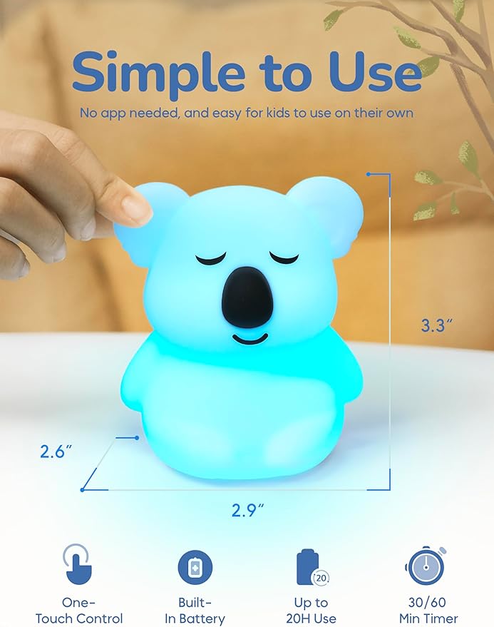 Breathing Pal Mini 'Kyle' - Mindfulness Breathing Light, Guided Visual Meditation Breathing Light, Anxiety Relief Items for Calm Down Corner/Meditation/Sleep Aid for Adult/Kid