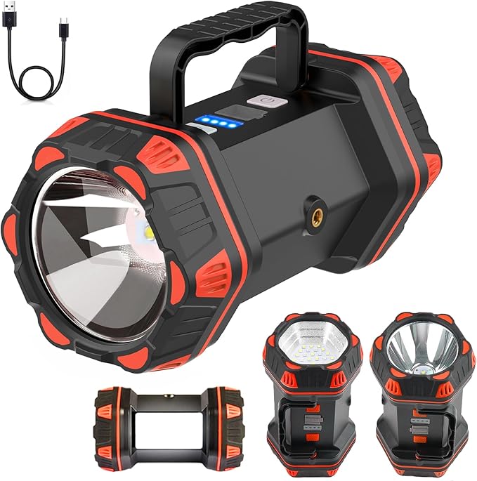 Led Camping Lantern Rechargeable, Camping Lights 1500lm, 8 Light Modes, Emergency Flashlights For Emergencies, Portable Light 12h Standby, Battery Powered Lantern For Power Outages, Hurricane, Hiking.