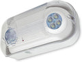 LFI Lights® Outdoor Emergency Light, UL 924 Listed, NEMA 4X Weatherproof with Battery Backup, Adjustable LED Heads, White Housing, ELWETLEDWBB