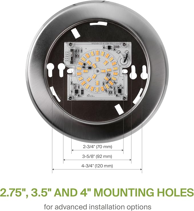 ASD 12 Pack LED Disk Lights 6 Inch, 15W 5CCT 2700K-5000K 1245LM CRI90+, Dimmable Flush Mount Ceiling Light Fixture, Low Profile Surface Mount Disc, Junction Box or Recessed Can Install, UL Energy Star