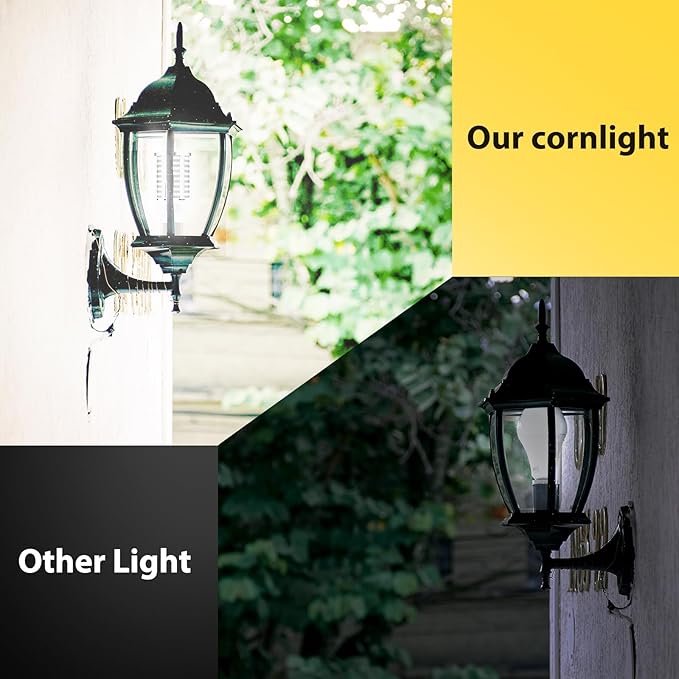 50W 2 Pack LED Corn Light Bulb,5000K Daylight 6500LM(500W Equivalent) Commercial GradeE26/E39 Medium Mogul Base LED Lamp,Large Area Lights for Outdoor Indoor Garage Warehouse Factory Bay Light