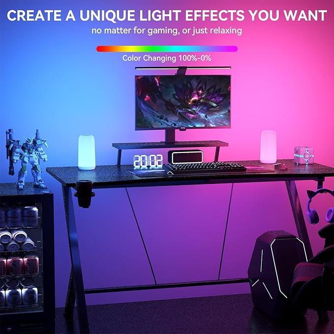 Touch Bedside Table Lamp, [Stylish Design with RGB Options] 3-Way Dimmable LED Lamp for Bedroom, Warm White & Multi-Color Smart Nightstand Light for Living Room, Ideal Home Decor Gift