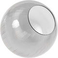 KASTLITE 6" Prismatic Acrylic Lamp Post Globe | Smooth Textured with 2.81" Neckless Opening | Manufactured in the USA | Plastic Light Cover - Not Glass
