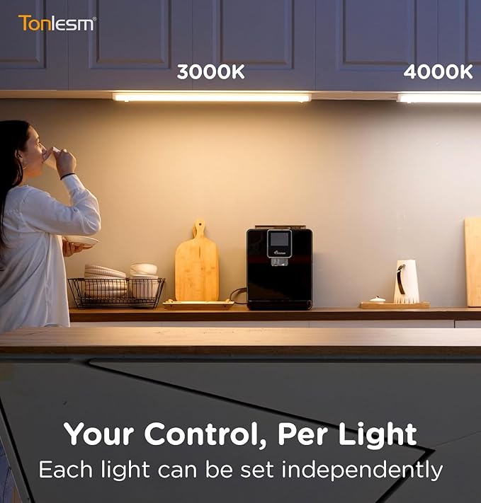 LED Under Cabinet Lighting Plug-in Or Hardwired 32 Inch 21W Super Bright,Dimmable with Dimmer,120V 5CCT 2700/3000/3500/4000/5000K, Linkable Cabinet Light,Under Counter Lights for Kitchen