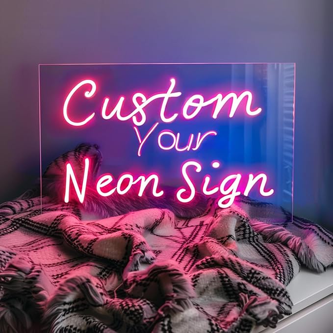 Custom Neon Signs for Wall Decor, Girls Gifts for Room Decor, Christmas Gift for Girls and Boy Kids, Customized LED Neon Lights for Bedroom Wedding Birthday Party Bar Business Shop Decoration