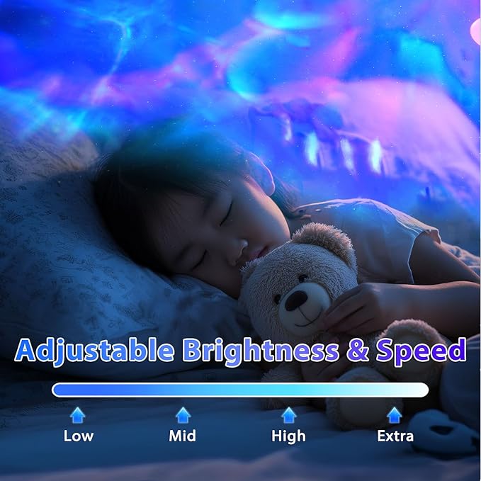 Galaxy Projector, Galaxy Projector for Bedroom, Night Light for Kids, Nebula Ceiling LED Lamp, Room Decor, with Timer and Remote, Gifts for Birthdays