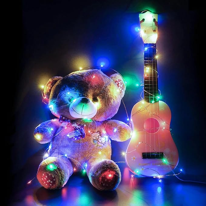 12 Pack Fairy Lights 7Ft 20 LED Twinkle String Lights Battery Operated Waterproof Firefly Starry for Mason Jar Party Wedding Christmas Valentines Day,6-Colors