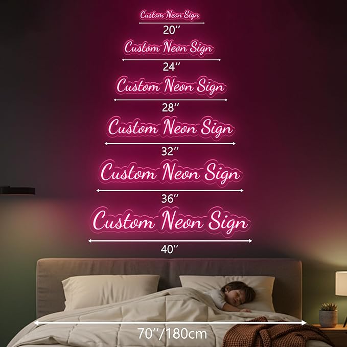 Custom Neon Signs for Wall Decor, Girls Gifts for Room Decor, Christmas Gift for Girls and Boy Kids, Customized LED Neon Lights for Bedroom Wedding Birthday Party Bar Business Shop Decoration