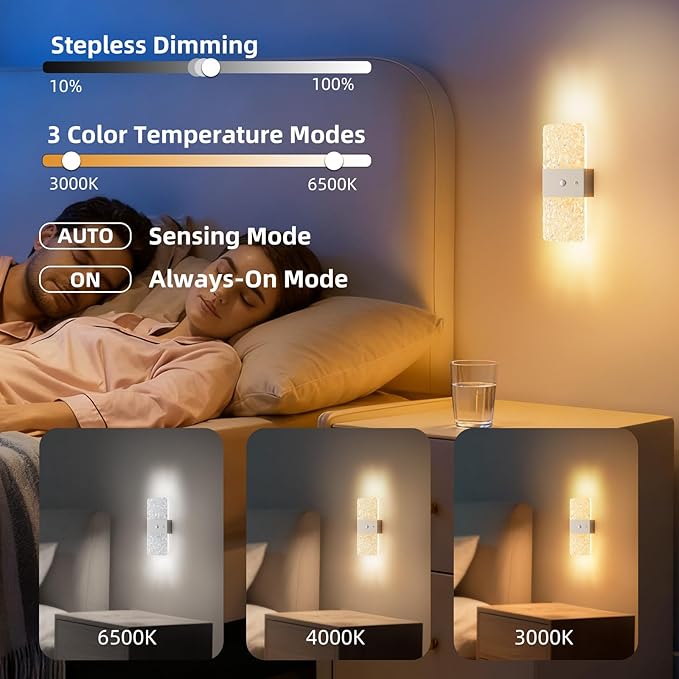 Magnetic Wall lamp Without Wiring,USB Charging Modell,Human-Sensing Ambient Night Light，led Wall lamp，No Wiring Required (Oval Style - White)