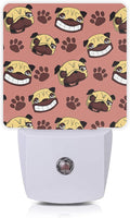 Dog Night Light,Cute Dog Paws Night Lights Plug into Wall with Dusk to Dawn Light Sensors 0.5W Dim Night-Lights for Bedroom