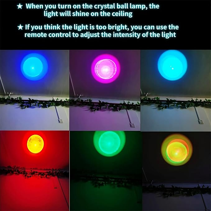 Large Lotus Crystal Ball Night Light with Woodern Base, 3D Lotus Crystal Lamp 16 Color Changing with Remote Control, Laser Engraved Glass Flower Ball Lamp, Room Decor (Love)