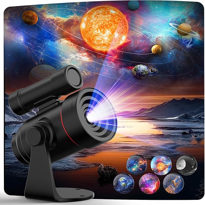 Star Light Projector Starry Night Light, Planetarium Galaxy Projector with Dynamic Meteors,360° Rotation Nebula,4K HD&Large Scale Projection for Bedroom Decor (Starlight Projector)