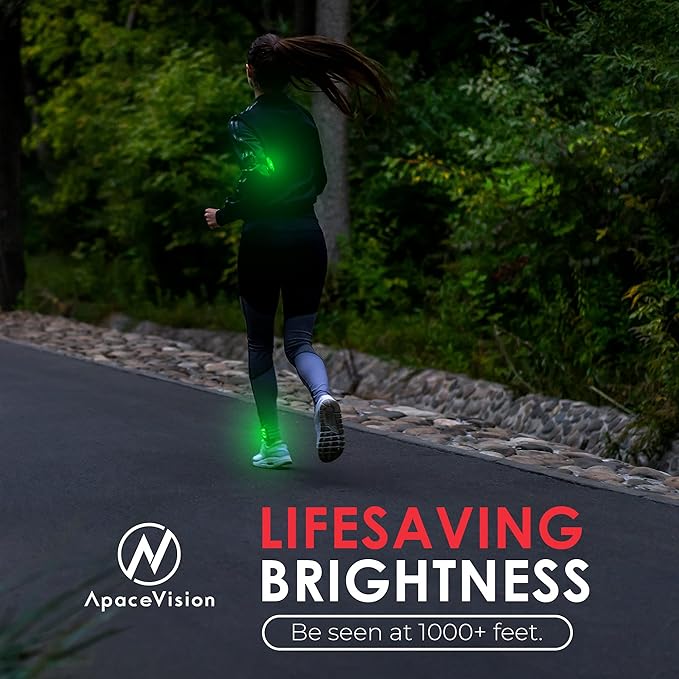 LED Safety Light (2 Pack) - Clip On Strobe/Running Lights for Runners, Dog, Bike, Walking, Boat, Kayak, Stroller and More - High Visibility Accessories for Your Reflective Gear, Bicycle