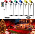 L LOHAS LED RGB Dusk to Dawn Low Voltage Landscape Lighting, IP65 Outdoor Spotlight with Transformers&Remote Control, Color Changing Timing Plug in Spotlights for Yard Backyard Pathway 6Pack