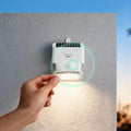 Solar Wall Light Outdoor, 3000K 4000K Solar Motion Lights, 180° Adjustable Lamp Head, 2000LM Solars Security Lighting for Door, Yard, Garage, White, 1pcs