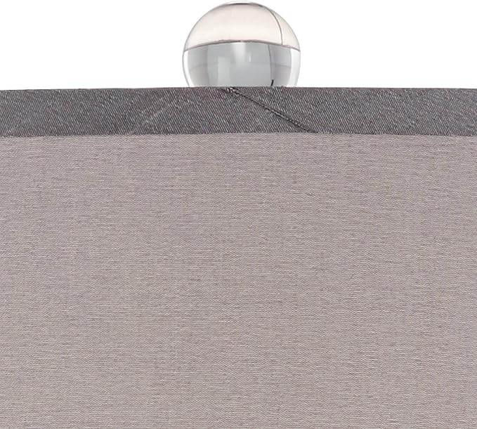 Vienna Full Spectrum Olivia 28 1/4" Tall Modern End Table Lamps Set of 2 Clear Crystal Fabric Shade Living Room Bedroom Bedside Nightstand House Office Home Reading Kitchen Entryway Console