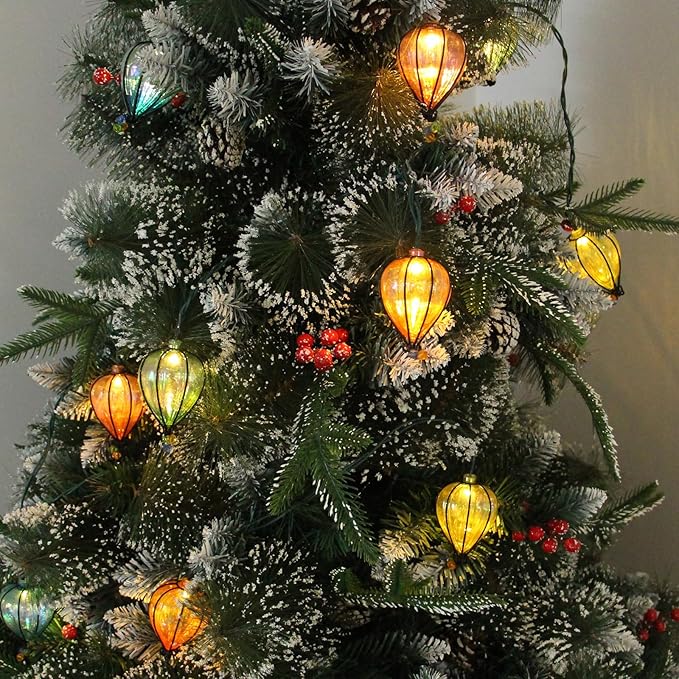 11FT Multicolor String Lights with 10 Bulbs, UL Listed Connectable Waterproof Decorative LED Lights Hanging for Backyard Patio, Indoor/ Outdoor for Christmas Wedding Party Festival Lighting(2pcs)