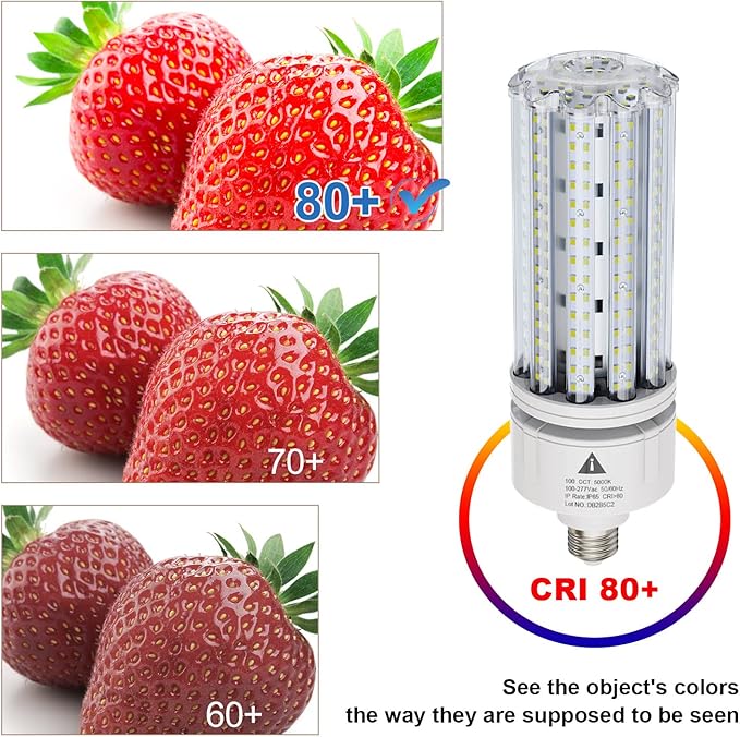 ZP LED Corn Light Bulb 100W Super Bright 15000lm 5000k E26 /E39 Led Corn Bulb, 1000W Equivalent CFL Metal Halogen HID Led Bulb for Outdoor Indoor Area Garage Basement Warehouse (2-Pack)