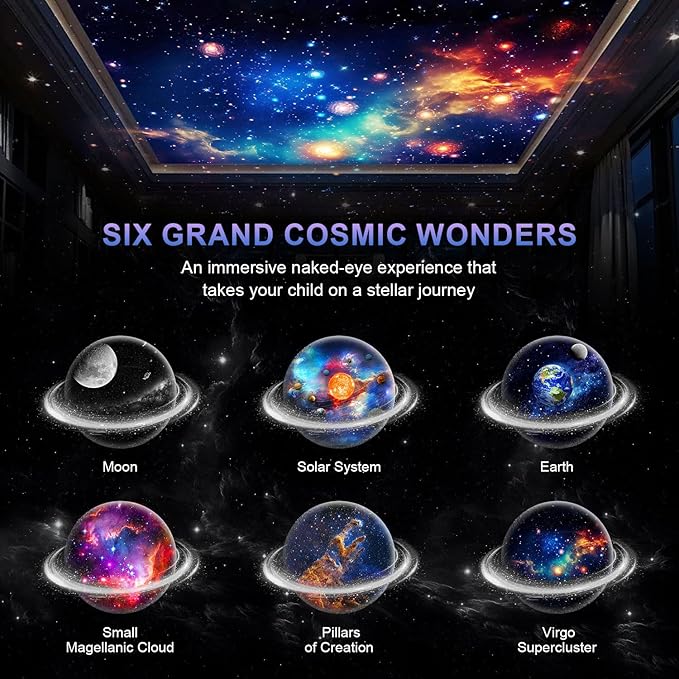 Star Light Projector Starry Night Light, Planetarium Galaxy Projector with Dynamic Meteors,360° Rotation Nebula,4K HD&Large Scale Projection for Bedroom Decor (Starlight Projector)