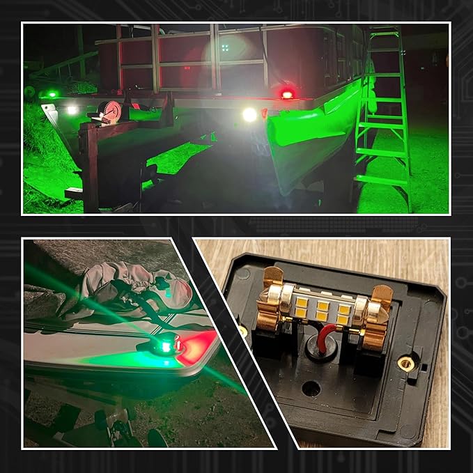 31mm Marine LED Boat Navigation Light Bulb Super Bright Cool White Replacement DC12V Festoon LED Bulb for Pontoon Boat Anchor Lights Decks Light Bow Lights Stern Lights Mast Masthead Light Bulb,4 Pack