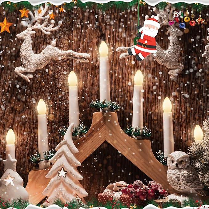 C7 White Replacement Light Bulbs, Christmas Ceramic White Night Light for Window Candles & Chandeliers Replacement Bulb, E12 Candelabra Base Incandescent Light Bulbs, 25 Pack-5 Watt
