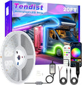 RV Awning LED Light Strip 20FT, 12V RGB Waterproof Underglow Led Light kit, Camper Awning Lights for RV Canopy Exterior, Travel Party, Van, Camper, Concession Trailer, Food Trucks
