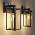 Kalium Dusk to Dawn Porch Outdoor Light, 2 Pack Wall Light Fixtures Waterproof Exterior Wall Sconce Light Fixture with E26 Base for Patio Entryway Hallway (Bulb not Included)