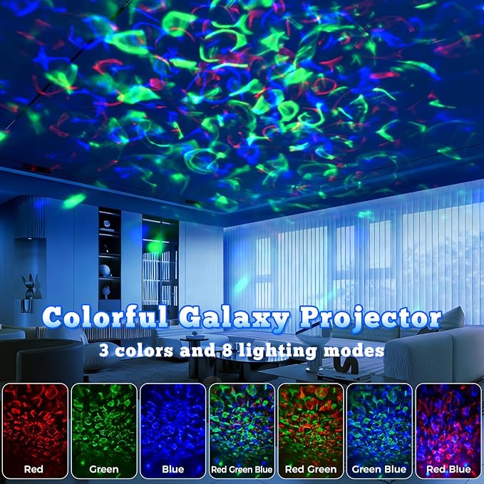 Galaxy Light Projector, Dinosaur Egg Galaxy Projector for Bedroom, Nebula Night Light Projector with Remote and Timer, Room Decor, Gift for Kids, Nursery Lamp, Christmas, Birthday