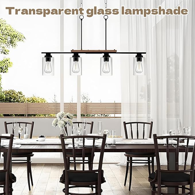 6 Pcs Clear Frosted Glass Shade Replacements - Premium Cylinder Glass Lampshade Cover, Replacement Lamp Globe for Chandelier Pendant Wall Light Sconce (clear)