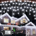 1620 LED Christmas Lights Outdoor 164 FT with 360Drops, Christmas Decorations Hanging Lights 12 Modes, Dimmable Outsite Fairy String Lights for Wedding Party Holiday Winter Wonderland Decor Cool White