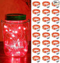 ZGWJ 24 Pack Fairy Lights Battery Operated, 7ft 20 Mini LED Fairy String Lights Silver Wire 3 Modes for DIY, Parties, Wedding, Bedroom, Halloween Christmas Decoration Red