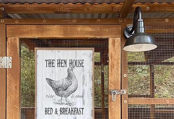 Steel Lighting Co. Hawthorne Barn Light | Outdoor Wall Mounted | 8 inch Dome | 11 inch Gooseneck| Small Farmhouse Light Made in America | Galvanized Exterior/Galvanized Interior