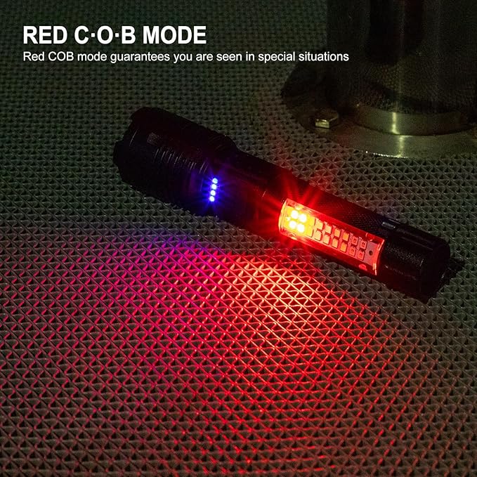 Rechargeable LED Flashlights High Lumens, 99000 Lumens Super Bright Flashlight with 7 Modes & Waterproof, Powerful Handheld Flashlight for Camping Emergencies